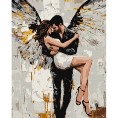 Картина за номерами "Її спасіння" KHO8657 з фарбами металік extra 40х50 см