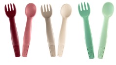 Ложка та виделка для годування 