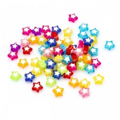 Декоративні намистинки для творчості Зірки Dom Busin УТ100023889 в упаковці 120 шт