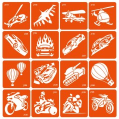 Набір трафаретів для біо-тату 