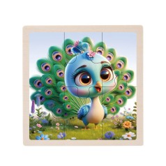 Детский деревянный пазл-вкладыш 