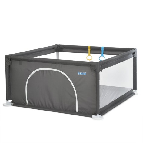 Дитячий манеж MR 1339-G, сірий, ширина з ніжками 132 см