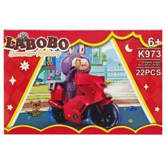 Детский конструктор Summer holiday LABUBU K973A-3, 22 детали