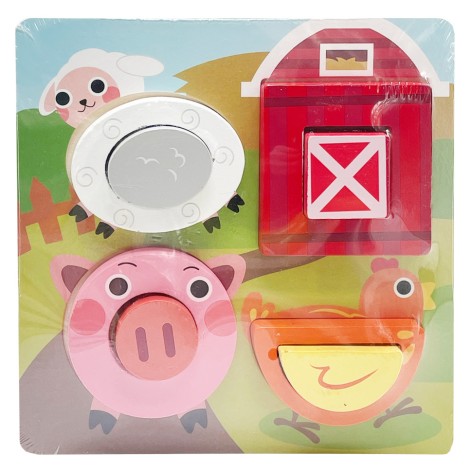 Детский деревянный пазл-вкладыш 3D 