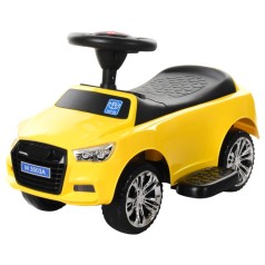 Дитяча каталка-толокар M 3503A-6 Жовтий, з батьківською ручкою