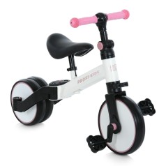 Дитячий велосипед-біговел MBB 1008 white pink 10 дюймів
