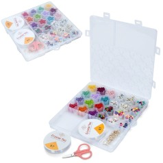 УЦІНКА! Набір бісеру для виготовлення креативних аксесуарів Bambi A103-15E-UC нитки, намистини