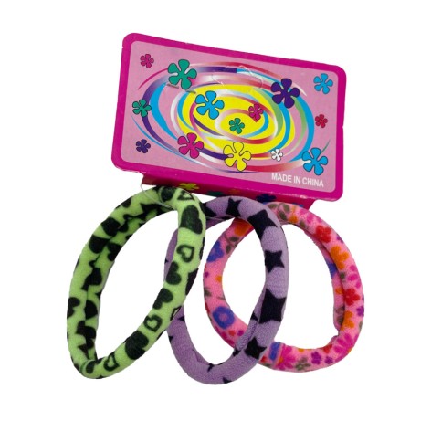 Детская резинка для волос 0301-1125-1 микрофибра, разноцветный, набор 3 шт