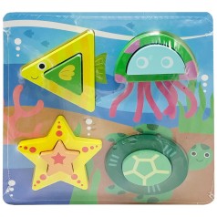 Детский деревянный пазл-вкладыш 3D 