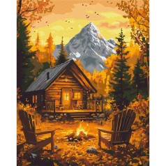 Картина за номерами "Осіннє тепло вогнища" BS54169, 40х50 см 