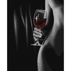 Картина за номерами "Спокусливий силует" KHO8406, 40х50см                                          