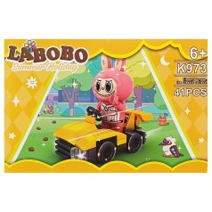 Детский конструктор Summer holiday LABUBU K973A-5, 41 деталь