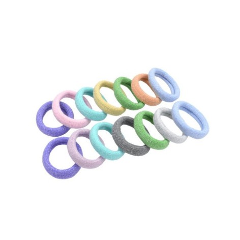 Детская резинка для волос 0307-971-1 микрофибра, разноцветный, набор 50 шт