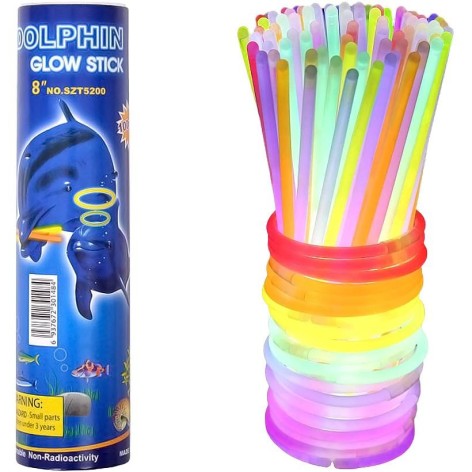 Неонові палички-браслети–-37 світяться 100 штук