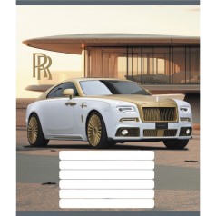 Зошит учнівський "Люкс авто" 036-580068L-4 в лінію, 36 аркушів 