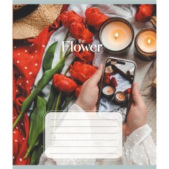 Зошит загальний "Квіткові композиції" 060-610307K-2 в клітинку, 60 аркушів