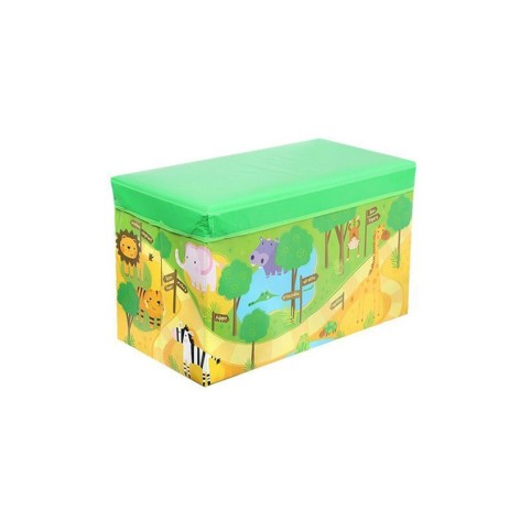 Кошик для іграшок MR 0362 пуф 61-31-35см  Звірятка Зоопарк