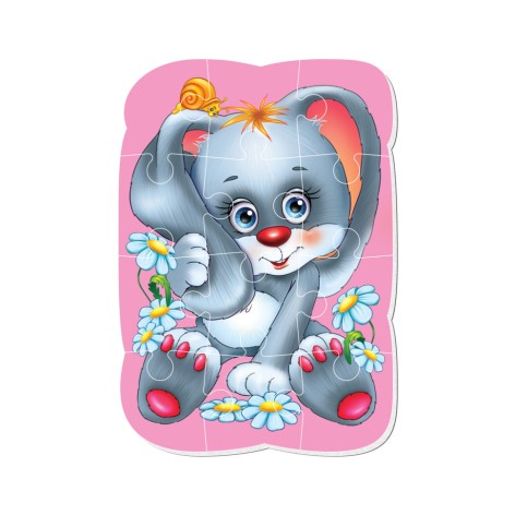 Магнитные пазлы Малыш сможет "Зайчик" Vladi toys VT3301-03 А5, Укр