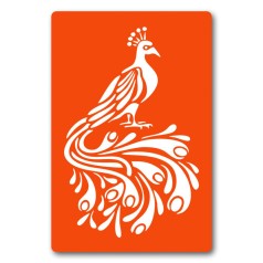 Трафарет для біо-тату Павич dx037-24*34см, розмір 24х34 см