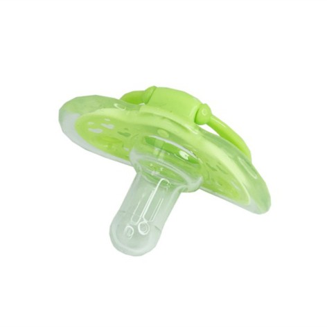 Детская силиконовая пустышка "Салатовое сердце" MGZ-0517(Green) круглая