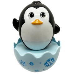 Дитяча неваляшка "Пінгвінчик" 657-55(Black) 7,5 см, брязкальце