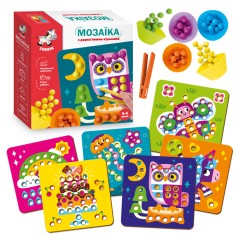 Мозаика с деревянными шариками 