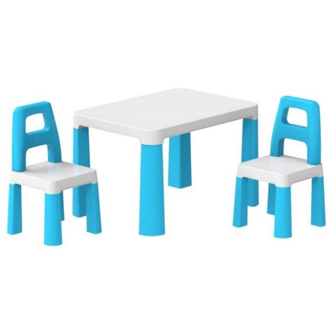 Дитячий стіл із двома стільцями 0471TXK біло-синій 