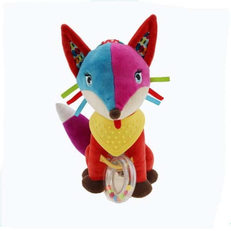 М'яка брязкальце-підвіска WD210260 з прорізувачем  Лисиця