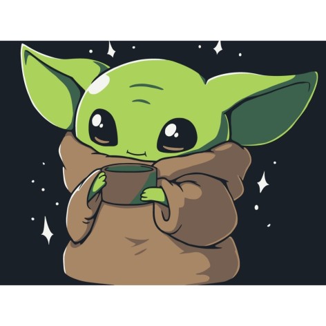 Картина за номерами "Малюк Йода" 15581-AC 30x40 см