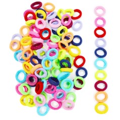 Набір резинок для волосся "Люрекс" 0307-970-1 різнокольорові, 100 штук