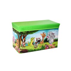 Кошик для іграшок MR 0362 пуф 61-31-35см  Звірятка Ліс
