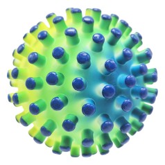 Дитячий шипастий м'яч RB26524(Blue-3) гума, 90 грам