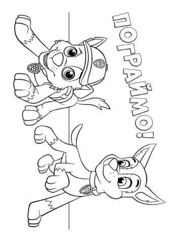 Книжка-розмальовка Щенячий патруль "Командна гра" 228004 укр. мовою