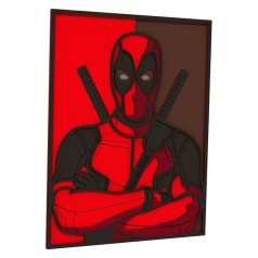 Дерев'яна картина-розмальовка "Постер Дедпул" Wortex Woods 3DP40012 35х27 см