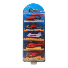 Игровой набор вертолетов MZ568  металлический Красный