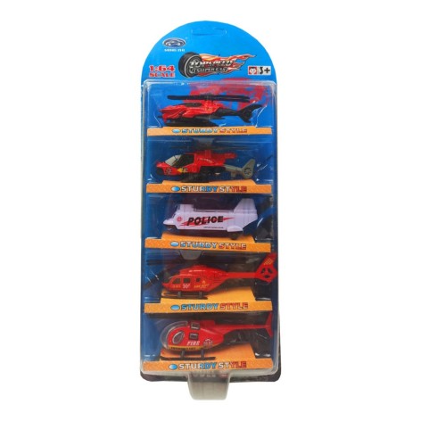 Игровой набор вертолетов MZ568  металлический Красный