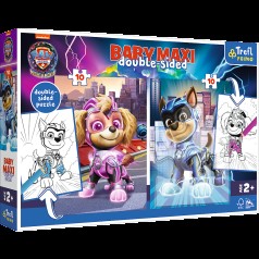 *Пазли + розмальовка - (10 + 10 елм.BABY MAXI) - Скай та Маршал 