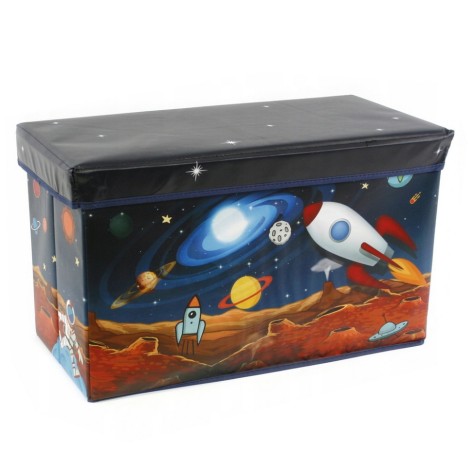 Кошик для іграшок MR 0362 пуф 61-31-35см  Космос