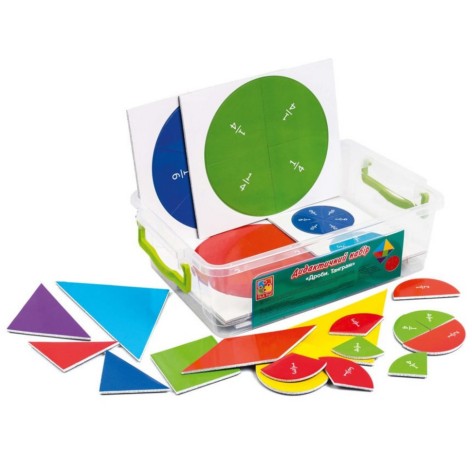 Демонстраційний магнітний набір "Дроби-Танграм" VT5555-03