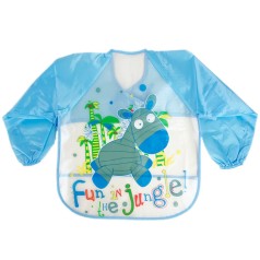 Слюнявчик с рукавами 