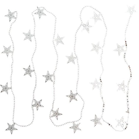 Декоративне намисто на ялинку "Зірочки" XYA-319 розмір 2,7 м