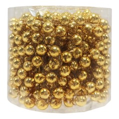 Декоративне намисто на ялинку 8070-8-5м(Gold) 8 мм, 5 метрів Золотий