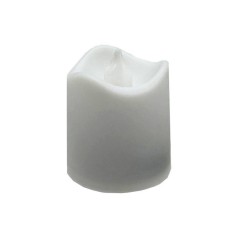 Декоративна свічка LED з полум'ям 12-67C(White) 4 см, білий