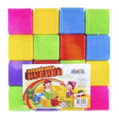 Дитячі пластикові кубики 05063, в наборі 16 штук