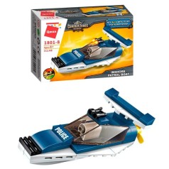 УЦІНКА! Конструктор Катер Qman 1801Q-8-UC поліція, транспорт, 48 деталей