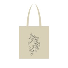 Екосумка для покупок "Півонії" Сумка-шоппер 190CCT-2, 38 x 42 см (190г/м2)