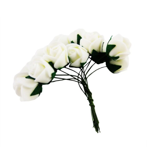 Декоративні троянди для творчості KV-726 пучок 12 штук