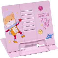 Підставка для книг "Space Fun" LTS-8207(Pink) металева 
