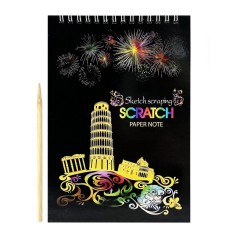 Скретчбук "Europe" 20-0915-WH-1 на спіралі, 10 аркушів, 14х20 см