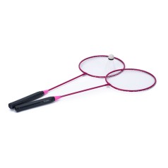 Бадмінтон залізний MS 0755(Pink) ракетки 2 шт, волан, 64,5-20,5 см